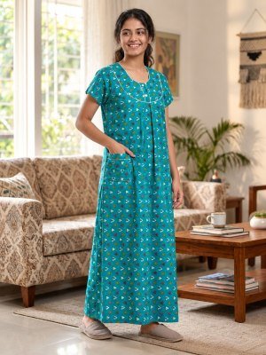 PIPIN Nighty Collection Rajwadi Cotton Nighty with Pocket night wear catalogs
