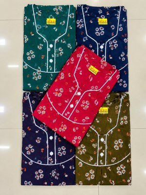 PIPIN Nighty Collection Rajwadi Cotton Nighty with Pocket night wear catalogs