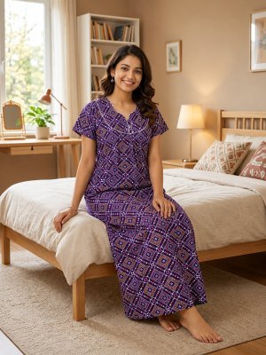 PIPIN Nighty Collection Rajwadi Cotton Nighty with Pocket night wear catalogs