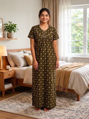 PIPIN Nighty Collection Rajwadi Cotton Nighty with Pocket night wear catalogs