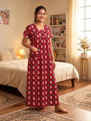 PIPIN Nighty Collection Rajwadi Cotton Nighty with Pocket night wear catalogs