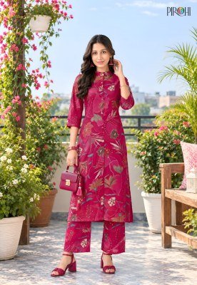 PIROHI KIMORA Pick and Choose 3-Piece Viscose Print Top Bottom Combo Set 