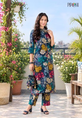 PIROHI KIMORA Pick and Choose 3-Piece Viscose Print Top Bottom Combo Set Size wise Combo Set