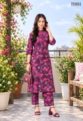 PIROHI KIMORA Pick and Choose 3-Piece Viscose Print Top Bottom Combo Set Size wise Combo Set