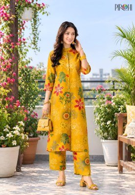 PIROHI KIMORA Pick and Choose 3-Piece Viscose Print Top Bottom Combo Set Size wise Combo Set