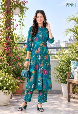 PIROHI KIMORA Pick and Choose 3-Piece Viscose Print Top Bottom Combo Set Size wise Combo Set