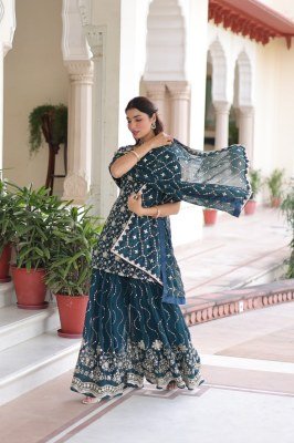 PREMIUM DESIGNER READYMADE TOP SHARARA DUPATTA COLLECTIONS 2025 readymade suit catalogs