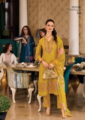PRM India Amoro Roman Silk A Line Kurti Set with Embroidery, Handwork And Tabby Silk Digital Print Dupatta Wholesale kurtis catalogs