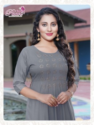 Paavis by kajal plain reyon seroski umbrella kurti catalog at wholesale price kurtis catalogs
