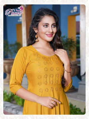 Paavis by kajal plain reyon seroski umbrella kurti catalog at wholesale price kurtis catalogs