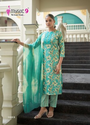 Padma Vol 1 by Mystic 9 Premium Quality Foil printed readymade suit collection at amavi expo readymade suit catalogs