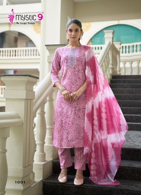 Padma Vol 1 by Mystic 9 Premium Quality Foil printed readymade suit collection at amavi expo readymade suit catalogs