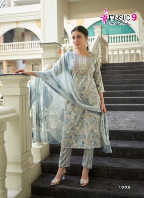 Padma Vol 1 by Mystic 9 Premium Quality Foil printed readymade suit collection at amavi expo readymade suit catalogs