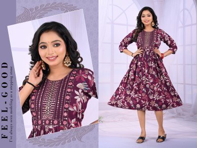 Padmavati Textiles Bindiya Vol 1 Vertical Print Kurti Tunic Western Style Wholesale kurtis catalogs