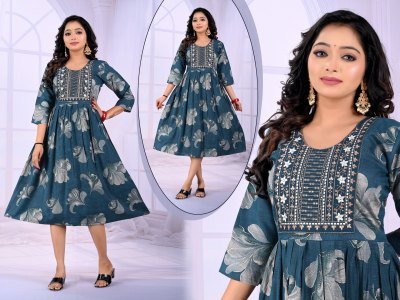 Padmavati Textiles Bindiya Vol 1 Vertical Print Kurti Tunic Western Style Wholesale kurtis catalogs