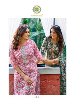 Pahel vol 1 by Passion Tree heavy cotton Printed straight kurti catalogue at affordable price  kurtis catalogs