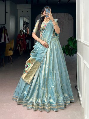 Paithani Collection 2026 Shimmer Zari Weaving Lehenga Choli Set with Pearl Work Dupatta lehenga choli catalogs