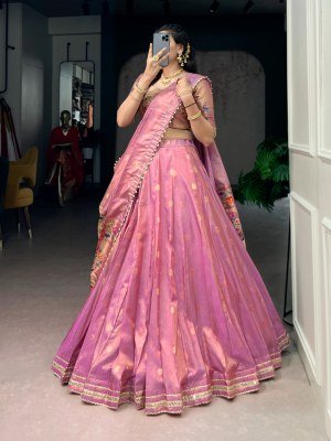 Paithani Collection 2026 Shimmer Zari Weaving Lehenga Choli Set with Pearl Work Dupatta lehenga choli catalogs