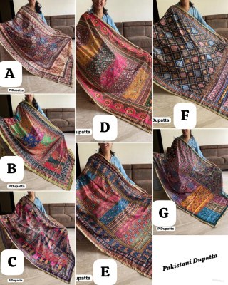 Pakistani Dupatta  Can be Worn with any Ethnic Attire dupatta