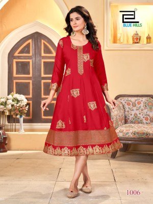 Palki by Blue hills Presenting New Reyon Anarkali Kurti Catalogue at affordable rate kurtis catalogs