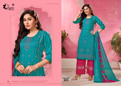 Palladium by Kinti reyon foil print straight kurti salwar and dupatta catalogue at low rate readymade suit catalogs