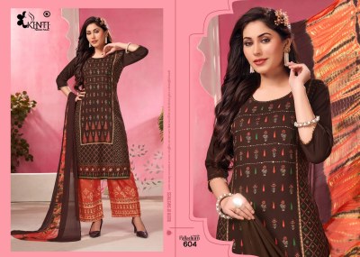 Palladium by Kinti reyon foil print straight kurti salwar and dupatta catalogue at low rate readymade suit catalogs