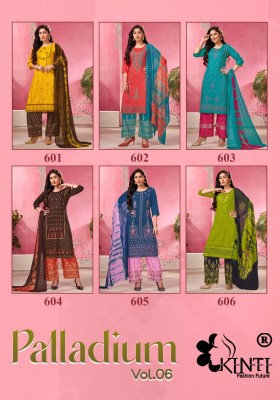 Palladium by Kinti reyon foil print straight kurti salwar and dupatta catalogue at low rate readymade suit catalogs