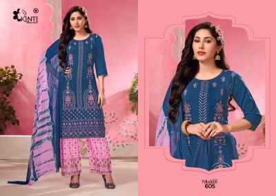 Palladium by Kinti reyon foil print straight kurti salwar and dupatta catalogue at low rate readymade suit catalogs