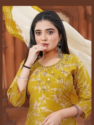 Pallavi vol 1 by Padmavati textile Vertical print manual handwork  kurti pant with dupatta catalogue readymade suit catalogs