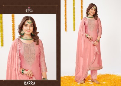 Panch Ratna present Karra Shimar Silk With Heavy Slive Embroidery Work unstitched salwar suit catalogue salwar kameez catalogs
