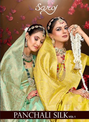 Panchali silk vol 1 saroj premium pure rich pallu saree catalogue at affordable rate sarees catalogs