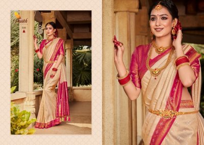 Pankh by virasat vol 1 kanjeevarm silk saree catlog at wholesale price sarees catalogs