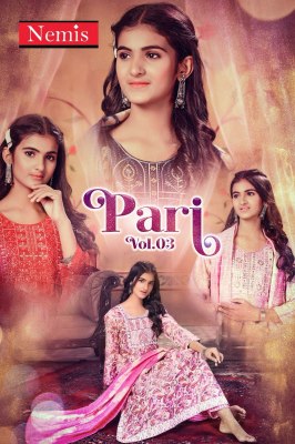 Pari vol 3 by Nemis Capsule Reyon embroidered printed Nayra cut dress material catalogue Amavi