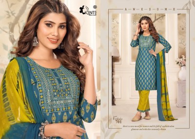 Paribhasha by Kinti fancy heavy rayon straight fancy kurti pant and dupatta catalogue at amaviexpo readymade suit catalogs