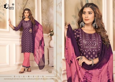 Paribhasha by Kinti fancy heavy rayon straight fancy kurti pant and dupatta catalogue at amaviexpo readymade suit catalogs
