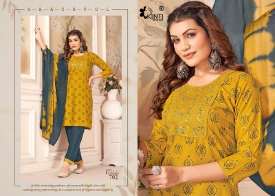 Paribhasha by Kinti fancy heavy rayon straight fancy kurti pant and dupatta catalogue at amaviexpo readymade suit catalogs