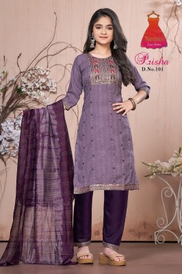 Parisha vol 1 by Nemis Reyon printed embroidered top bottom and dupatta collection readymade suit catalogs