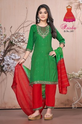 Parisha vol 1 by Nemis Reyon printed embroidered top bottom and dupatta collection readymade suit catalogs
