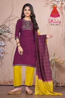 Parisha vol 1 by Nemis Reyon printed embroidered top bottom and dupatta collection readymade suit catalogs