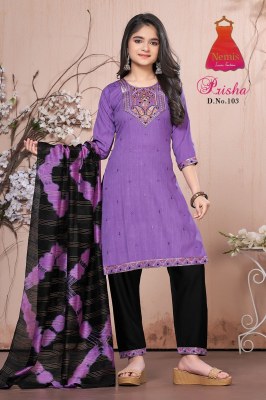 Parisha vol 1 by Nemis Reyon printed embroidered top bottom and dupatta collection readymade suit catalogs