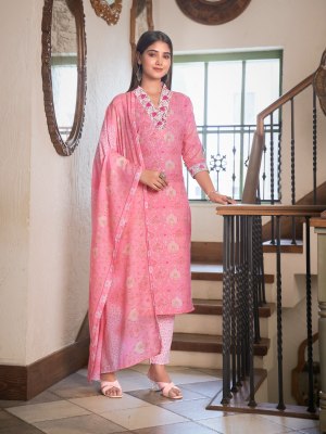 Parra Studio by Cotton House exclusive foil printed kurti pant and dupatta catalogue at low rate readymade suit catalogs