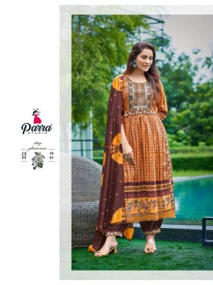 Parra studio new presents libas nayra cut vol 3 kurti with afghani pant with dupatta set catalogue  kurtis catalogs