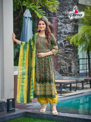 Parra studio new presents libas nayra cut vol 3 kurti with afghani pant with dupatta set catalogue  kurtis catalogs