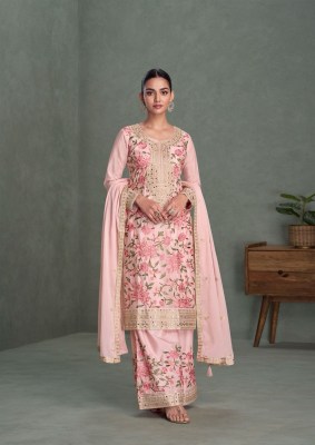 Parul by Aashirwad creation Premium chinon silk Pakistani suit catalogue at affordable rate pakistani suit catalogs