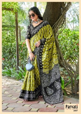 Parvati by Jaipuri Vol 1 mul mul hand block printed saree catalogue at wholesale price sarees catalogs