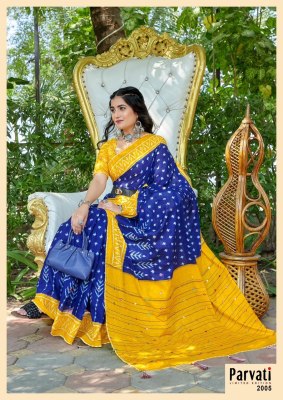 Parvati by Jaipuri Vol 1 mul mul hand block printed saree catalogue at wholesale price sarees catalogs