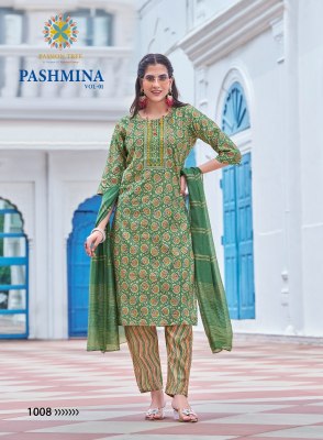 Pashmina vol 1 by Passion tree Modal chanderi foil printed readymade suit catalogue at affordable rate readymade suit catalogs
