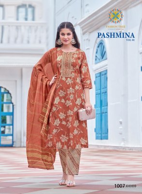 Pashmina vol 1 by Passion tree Modal chanderi foil printed readymade suit catalogue at affordable rate readymade suit catalogs
