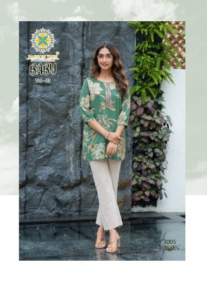 Passion Tree Baby Vol 3 Heavy Rayon Procian Foil Print Short Tops Wholesale kurtis catalogs