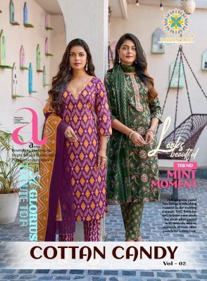 Passion Tree Cotton Candy Vol 2 Cotton Kurti Pant Set with Malmal Dupatta (M–5XL) wholesale catalogs